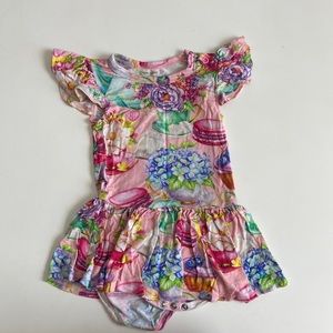 Posh peanut twirl dress in soft bamboo size 12 to 18 months